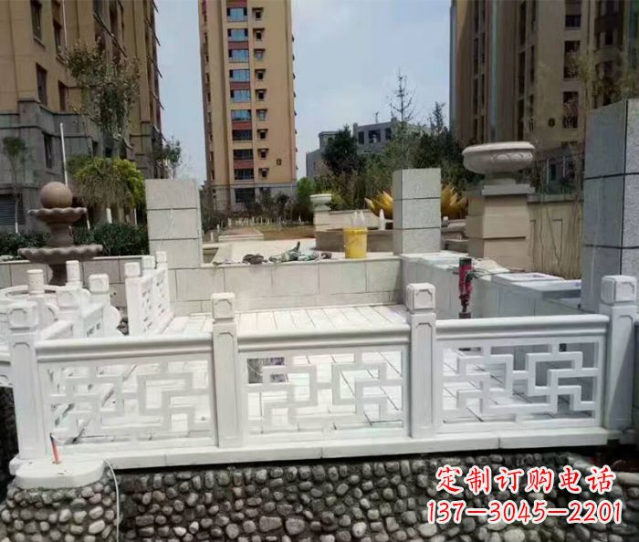 潍坊精美大理石国旗台石雕雕塑