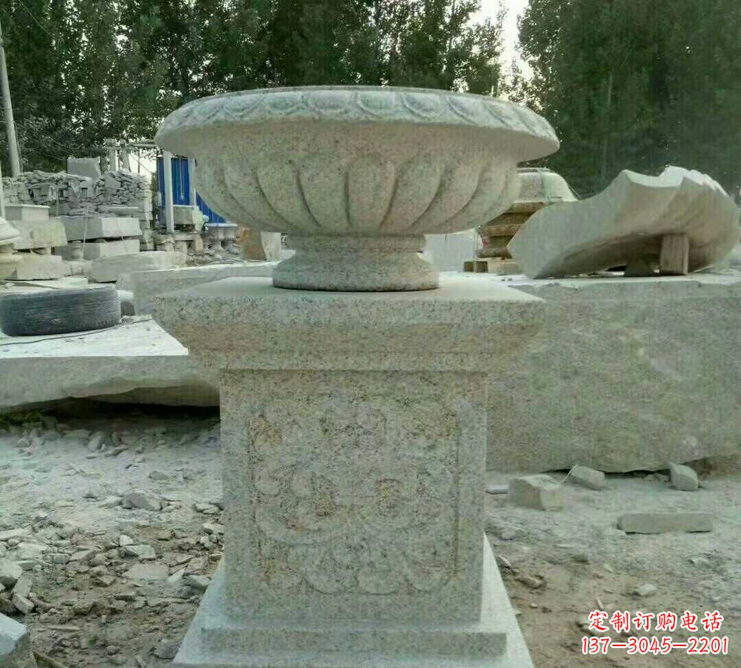 潍坊大理石花盆雕塑