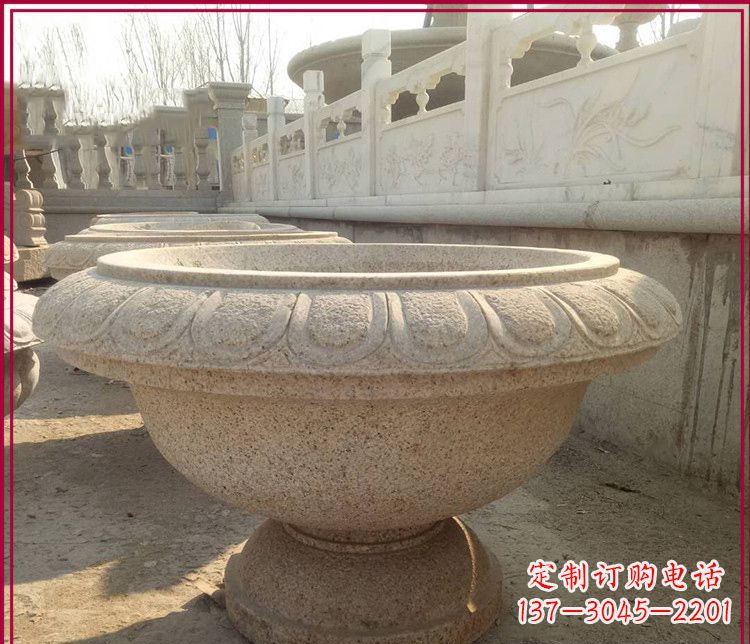 潍坊大理石花盆雕塑