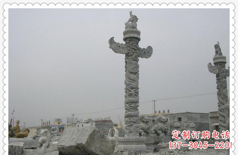 潍坊精致雕刻,大理石华表雕塑