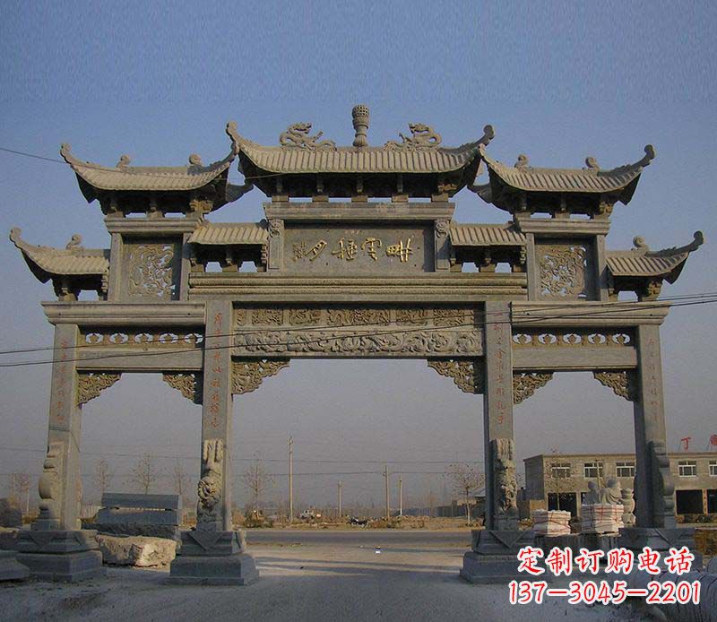 潍坊大理石牌楼雕塑定制