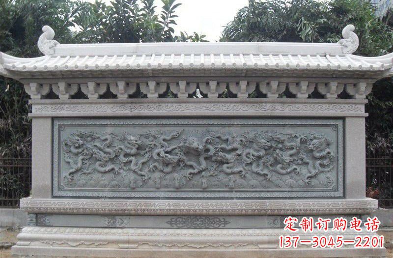 潍坊大理石九龙壁雕塑