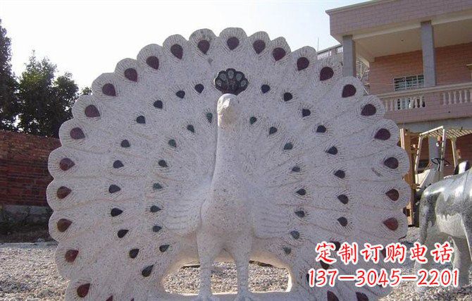 潍坊精美绝伦的孔雀石雕塑