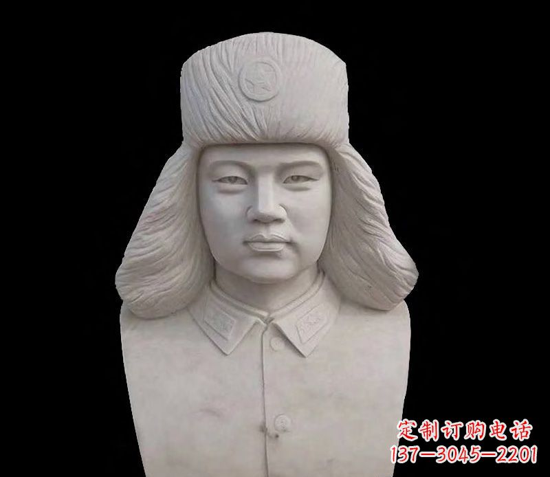 潍坊激励青年的雷锋石雕