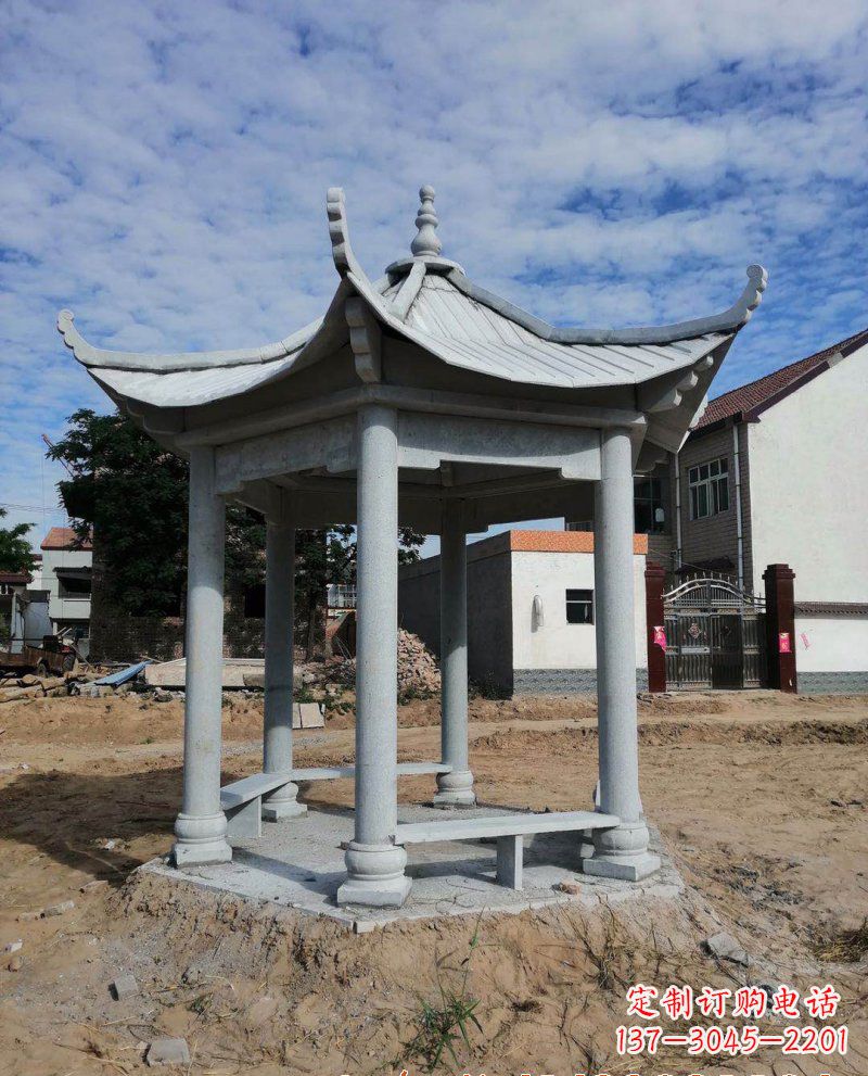 潍坊典雅大理石凉亭雕塑