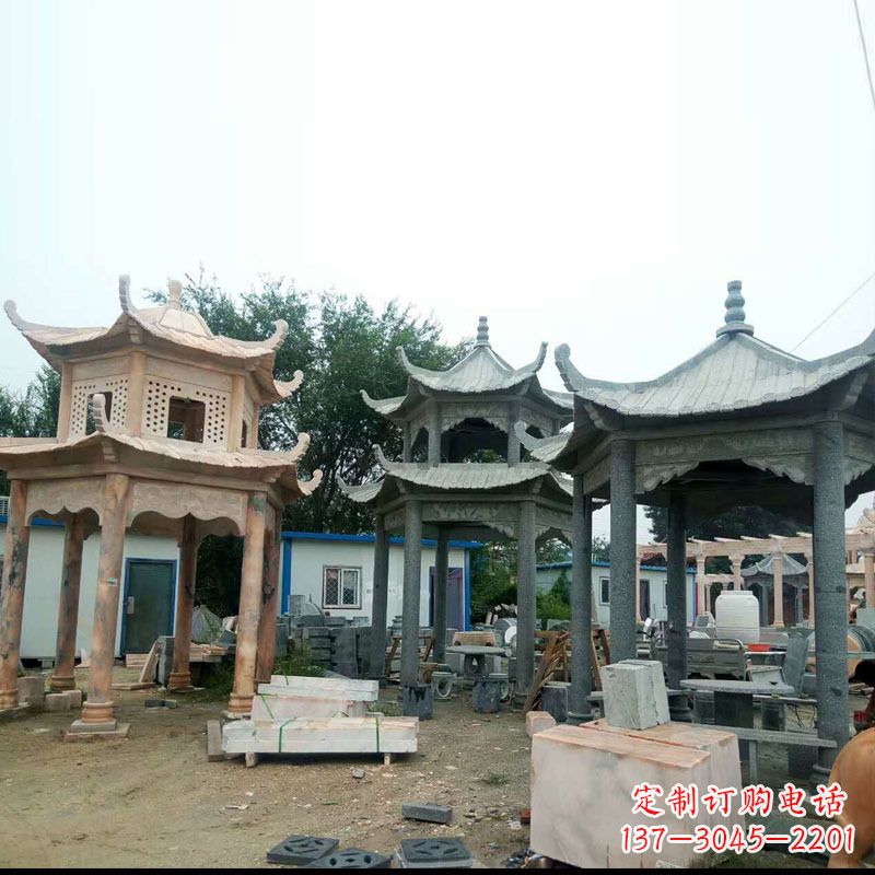潍坊精美大理石凉亭雕塑