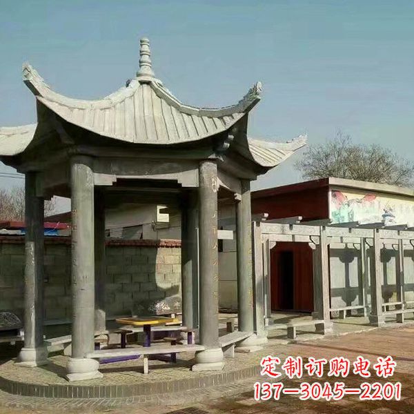 潍坊大理石凉亭庭院亭子