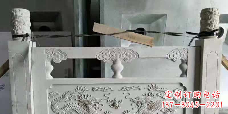 潍坊大理石龙浮雕栏板雕塑