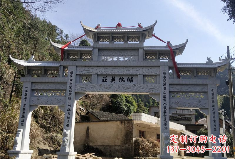 潍坊大理石牌坊雕塑尊贵雕塑，永久保存