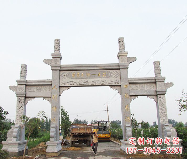 潍坊大理石牌坊石雕,艺术精髓永不凋零