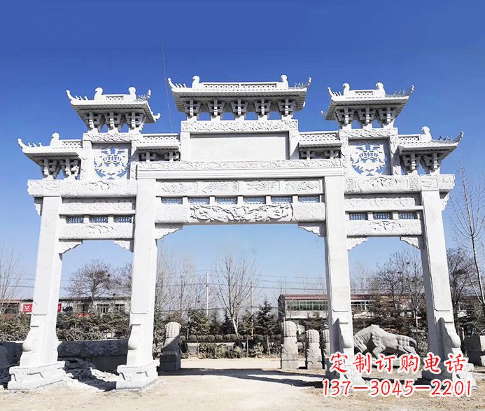 潍坊大理石牌坊石雕定制