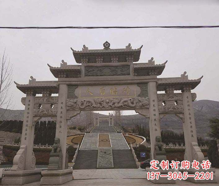 潍坊大理石牌坊石雕,精美别致,艺术魅力无限