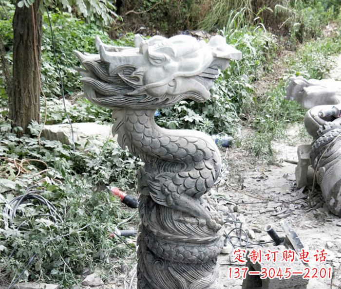 潍坊精美大理石生肖龙雕塑