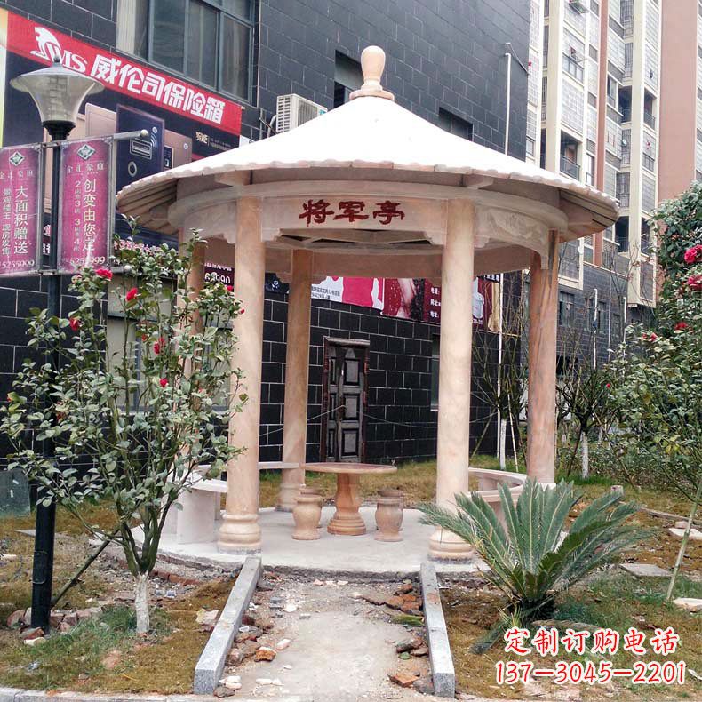 潍坊精美大理石凉亭雕塑