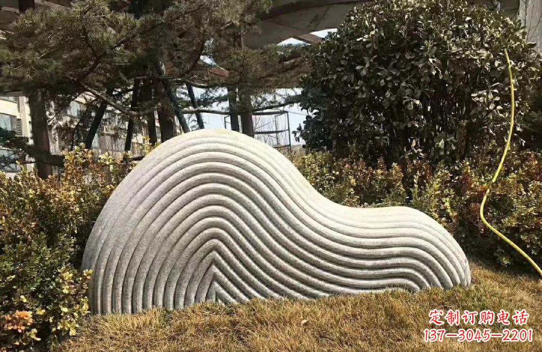 潍坊高雅大理石纹理假山雕塑