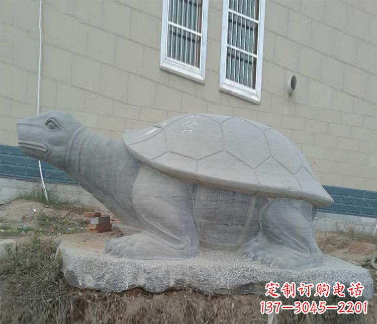 潍坊大理石乌龟石雕精美的古典风格装饰