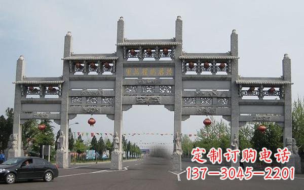 潍坊精美大理石牌坊雕塑