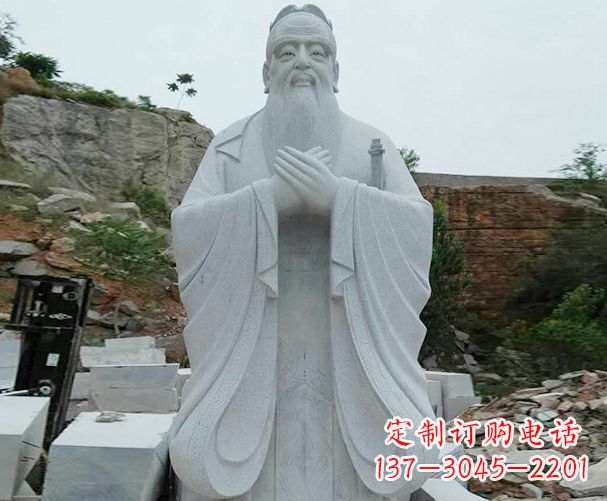 潍坊高雅大理石孔子雕塑