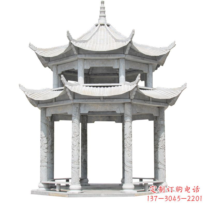潍坊大理石古建凉亭雕塑
