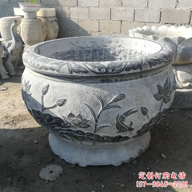 潍坊大理石水缸雕塑