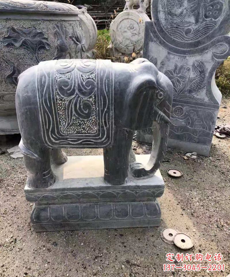 潍坊大理石大象雕塑
