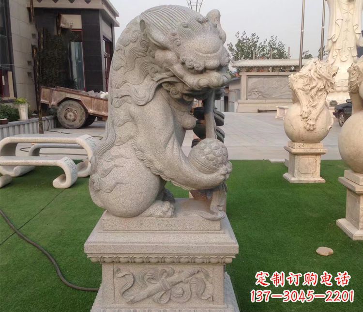 潍坊优雅精致的大理石独角兽雕塑
