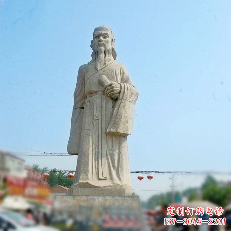 潍坊大理石庄子雕塑-名人雕像