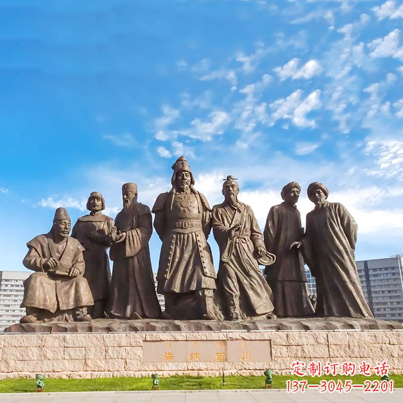 潍坊成吉思汗雕塑,赞颂大蒙古国建国者
