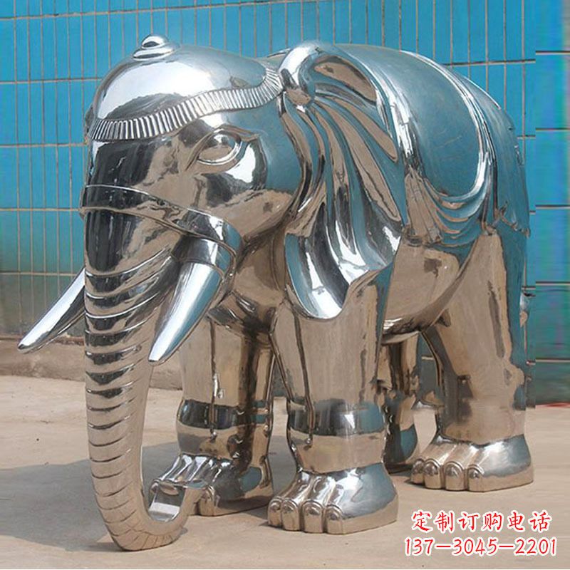 潍坊立体逼真大象雕塑