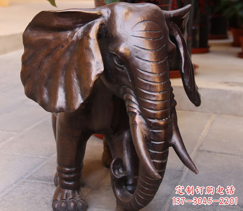 潍坊大象铜雕塑