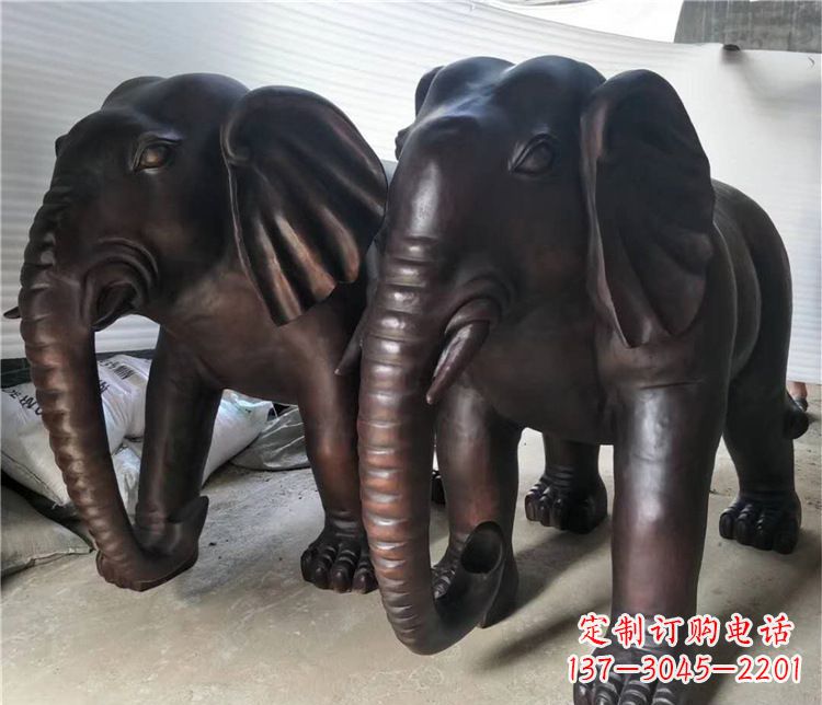潍坊大象动物铜雕塑
