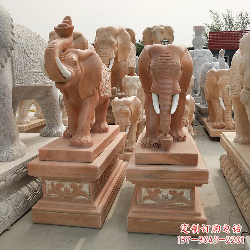 潍坊大象水缸石雕塑