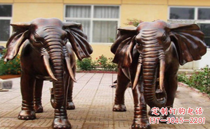 潍坊大象铜雕艺术塑像