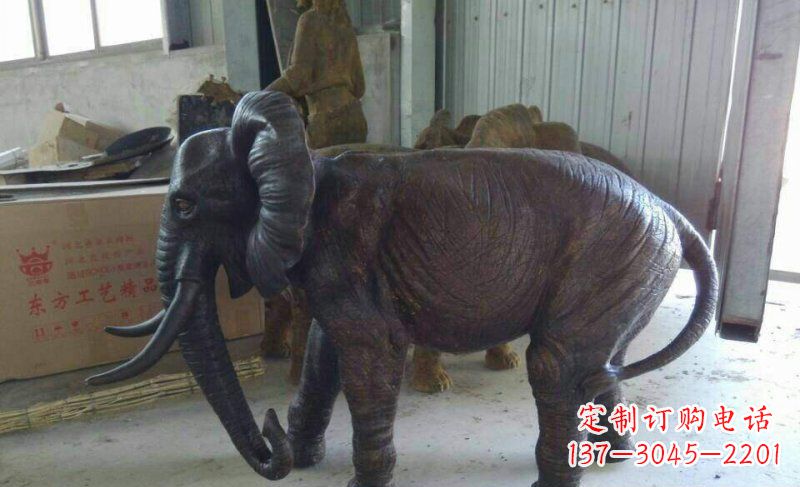 潍坊大象铜雕 动物雕塑