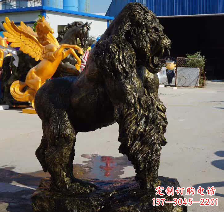 潍坊大猩猩铜雕塑——匠心细节臻完美