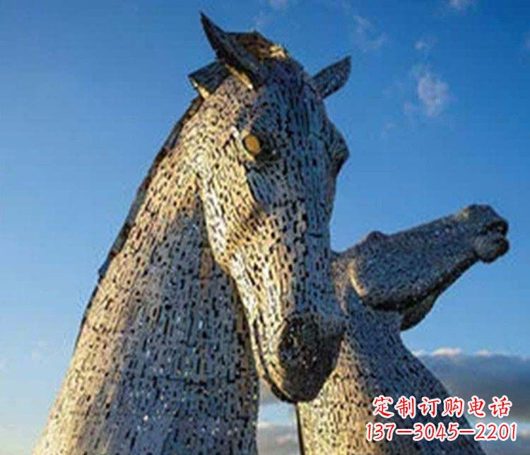 潍坊大型不锈钢抽象马雕塑