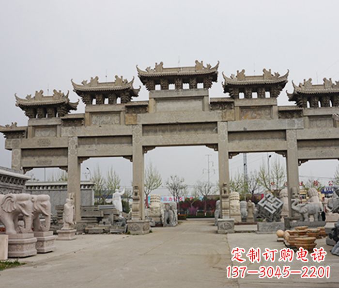 潍坊精美牌坊石雕定制