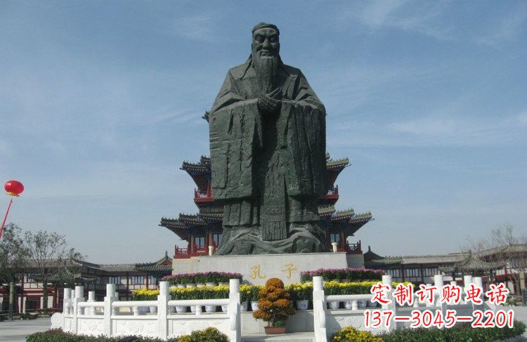 潍坊大型锻铜孔子雕像,非凡之美