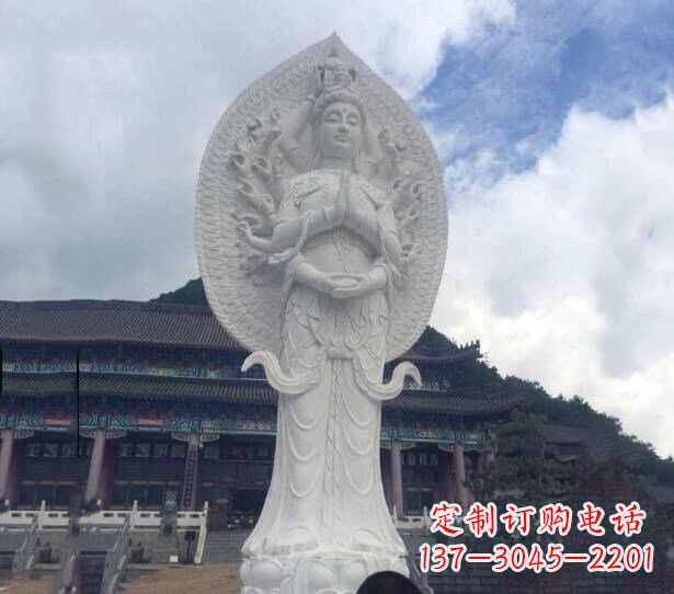潍坊精美汉白玉观音雕塑