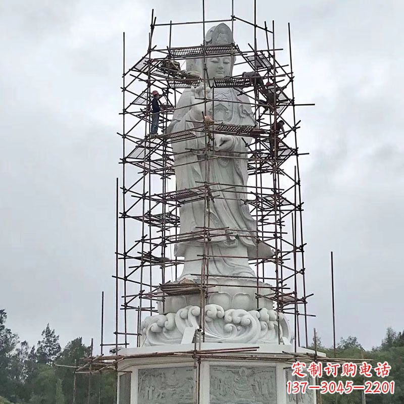 潍坊大型汉白玉观音菩萨石雕