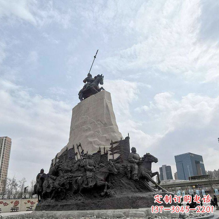 潍坊精美西汉名将石雕像——荣耀霍去病
