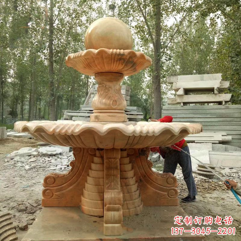 潍坊巨型石喷泉雕塑