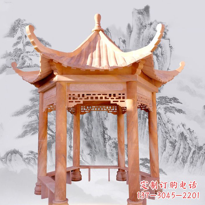 潍坊优雅大理石雕刻凉亭