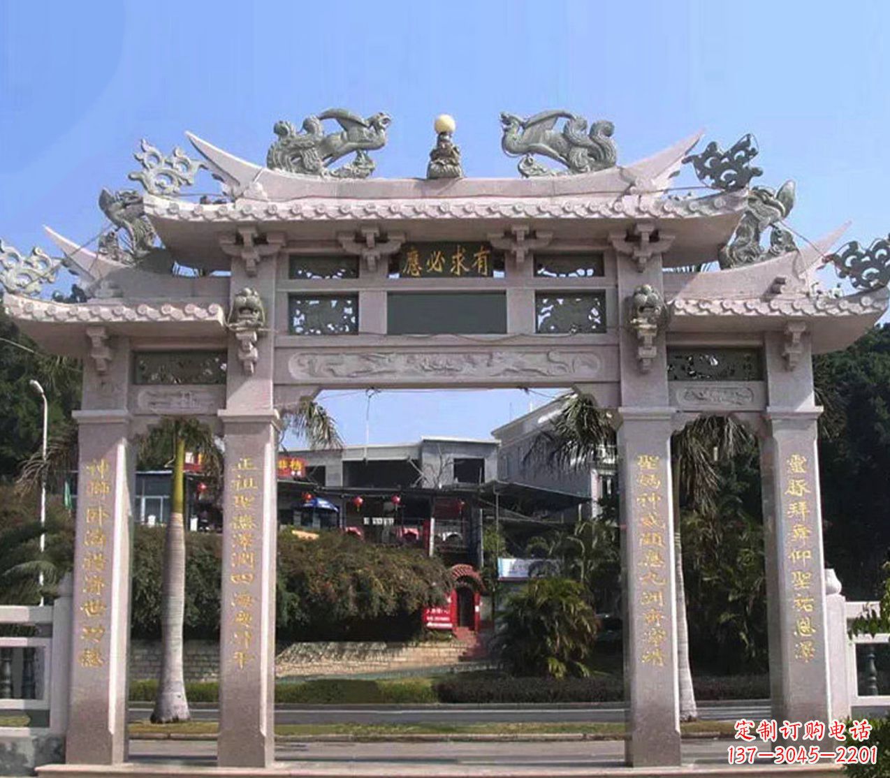 潍坊精美石雕牌坊雕塑——传承文化的艺术精品