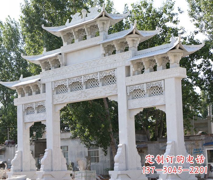 潍坊道路牌坊石雕定制