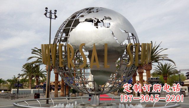 潍坊中领雕塑——不锈钢地球雕塑