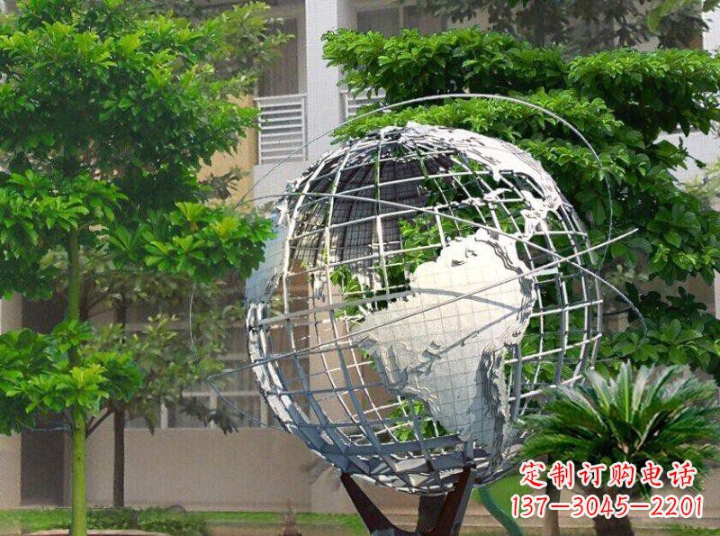 潍坊精美装饰的不锈钢地球雕塑