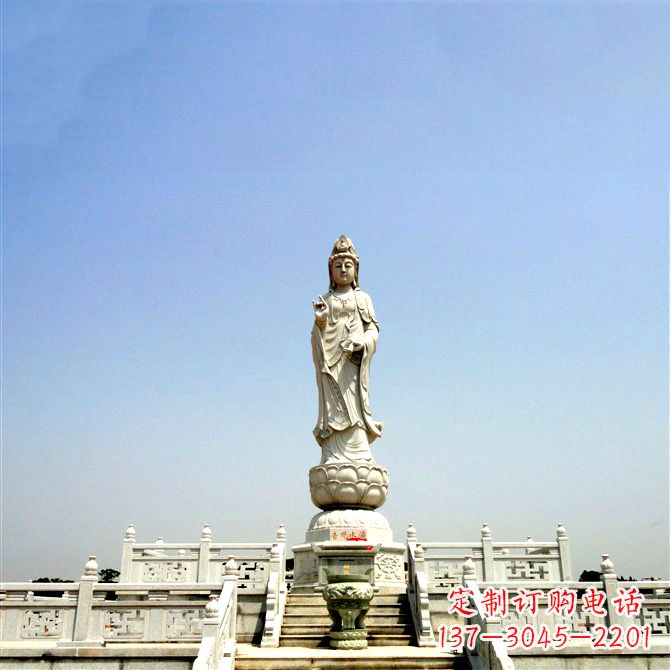 潍坊观音大型石雕景观雕塑