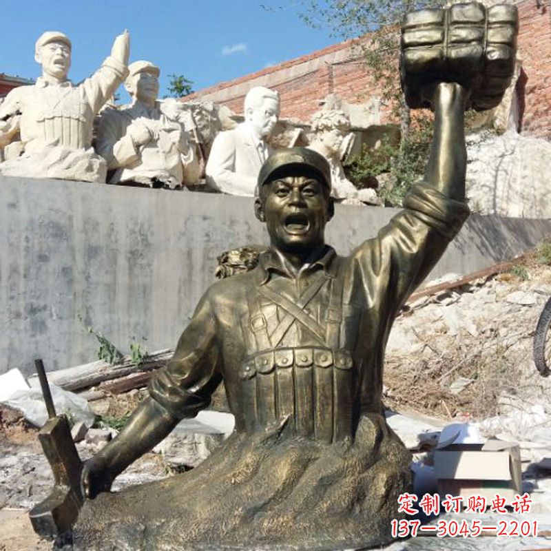 潍坊董存瑞仿铜头像雕塑