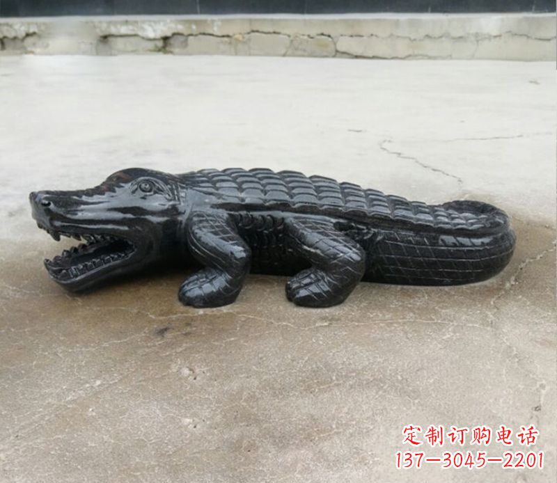 潍坊动物鳄鱼景观石雕